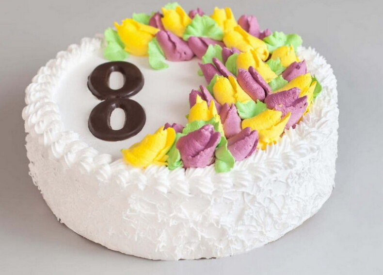 торт 8 марта